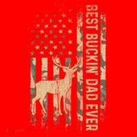 Best Buckin Dad Ever American Flag FatherS Day Cute Gift Santa Hat thumb 1