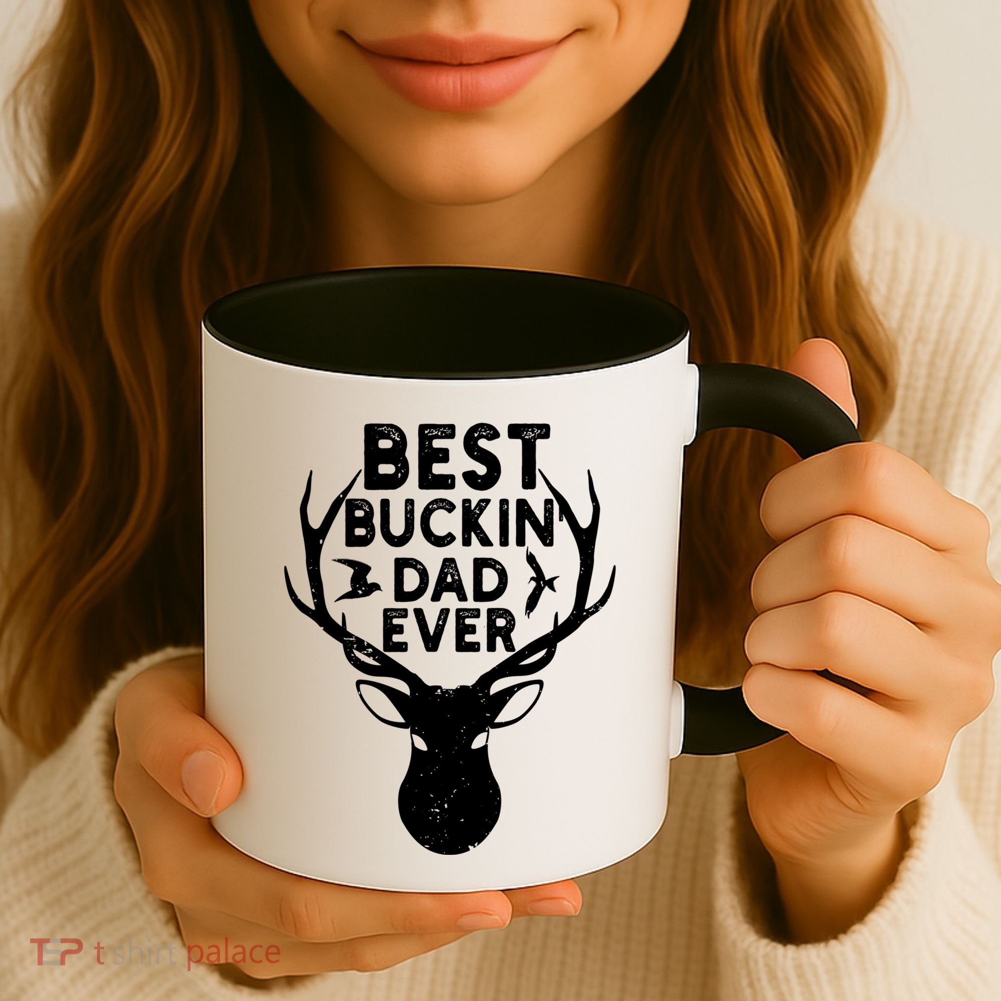 Best Buckin Dad Ever Fathers Day Deer Hunters Hunting Gift Coffee Mug