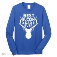 Best Buckin Dad Ever Fathers Day Deer Hunters Hunting Gift Long Sleeve Shirt thumb 0
