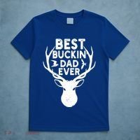 Best Buckin Dad Ever Fathers Day Deer Hunters Hunting Gift T-Shirt thumb 5