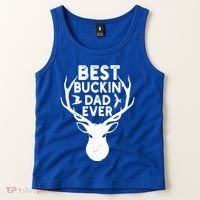 Best Buckin Dad Ever Fathers Day Deer Hunters Hunting Gift Tank Top thumb 2