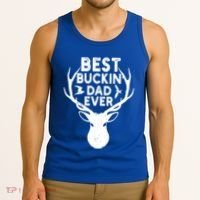 Best Buckin Dad Ever Fathers Day Deer Hunters Hunting Gift Tank Top thumb 3