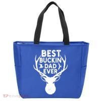 Best Buckin Dad Ever Fathers Day Deer Hunters Hunting Gift Tote Bag thumb 0
