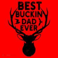 Best Buckin Dad Ever Fathers Day Deer Hunters Hunting Gift Santa Hat thumb 1