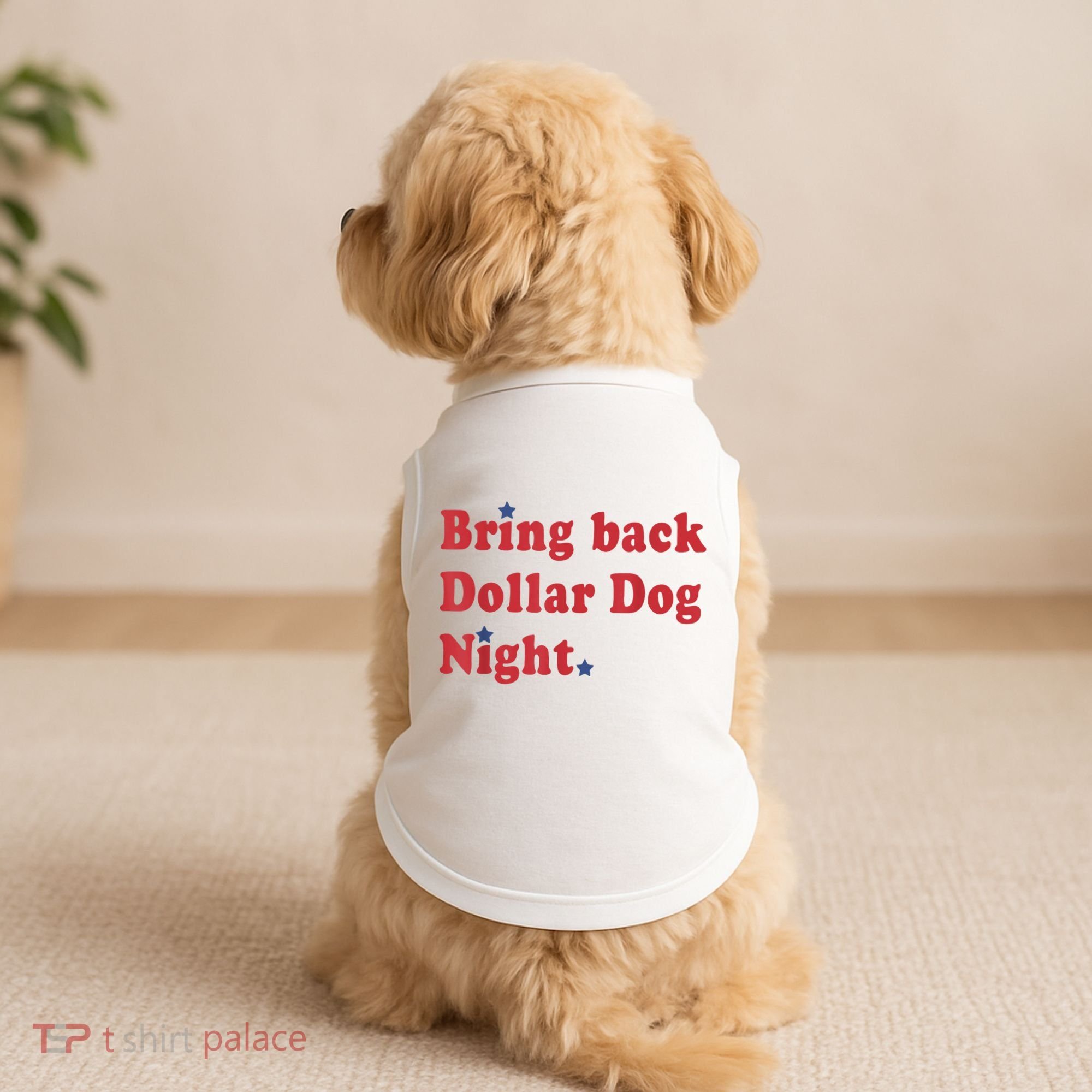 Bring Back Dollar Dog Night Stars Baseball Doggie Tank