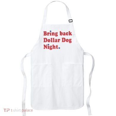 Bring Back Dollar Dog Night Stars Baseball Apron