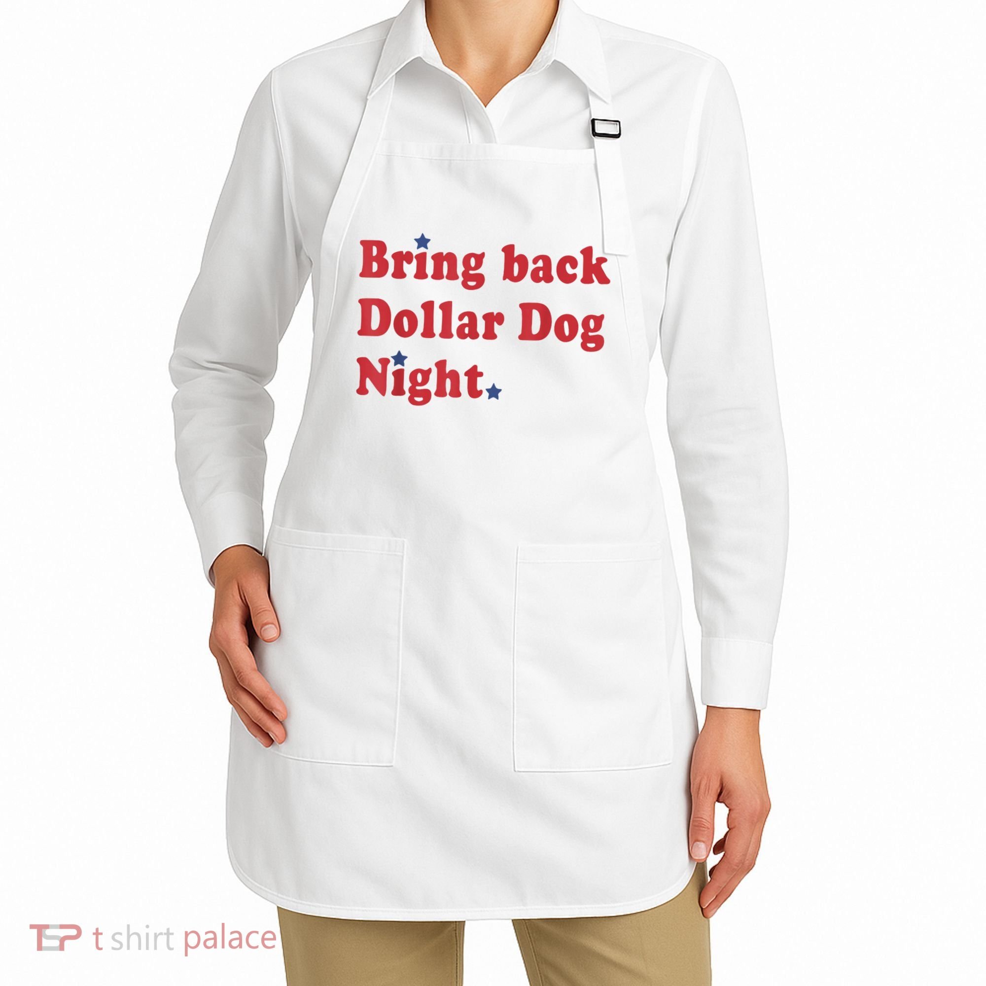 Bring Back Dollar Dog Night Stars Baseball Apron