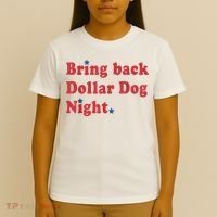 Bring Back Dollar Dog Night Stars Baseball T-Shirt thumb 4