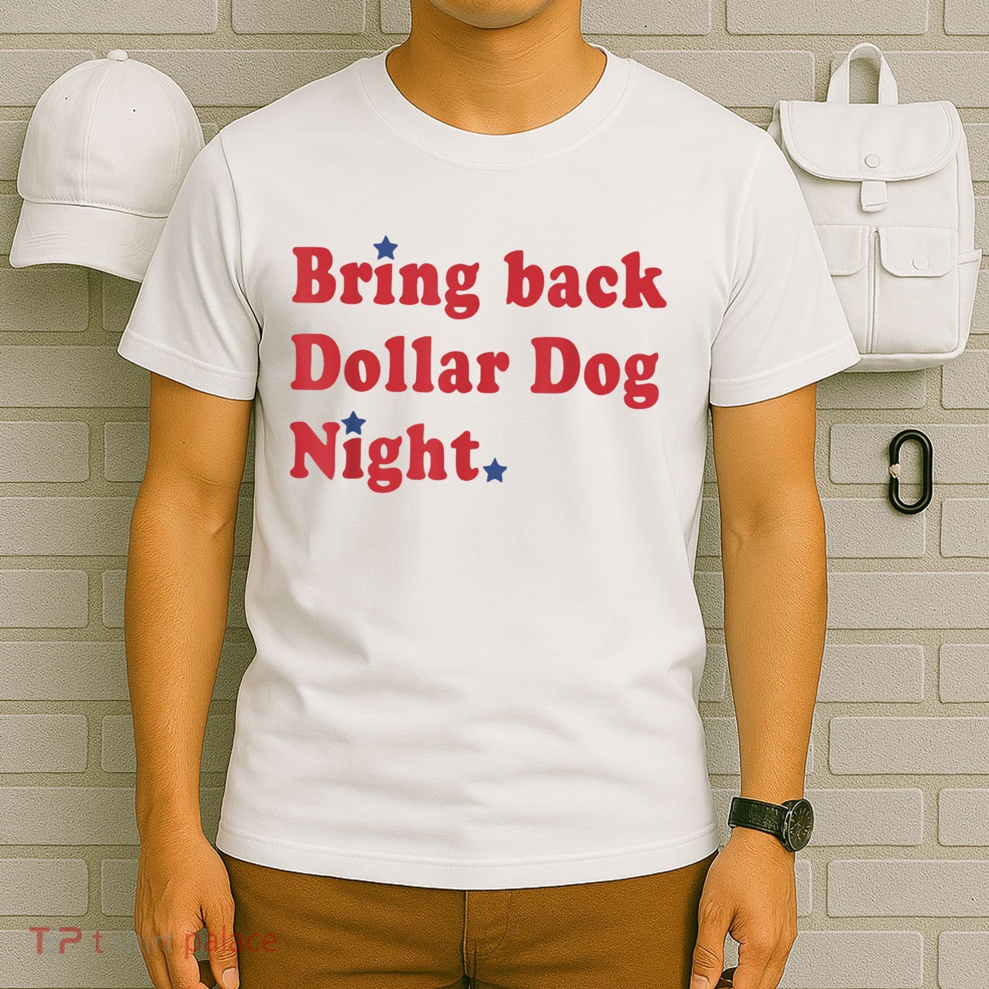 Bring Back Dollar Dog Night Stars Baseball T-Shirt