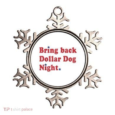 Bring Back Dollar Dog Night Stars Baseball Ornament