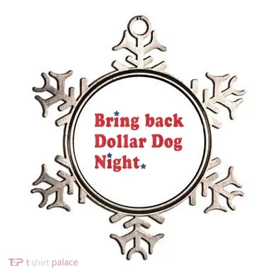 Bring Back Dollar Dog Night Stars Baseball Ornament