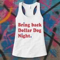 Bring Back Dollar Dog Night Stars Baseball Women's Tank Top thumb 3
