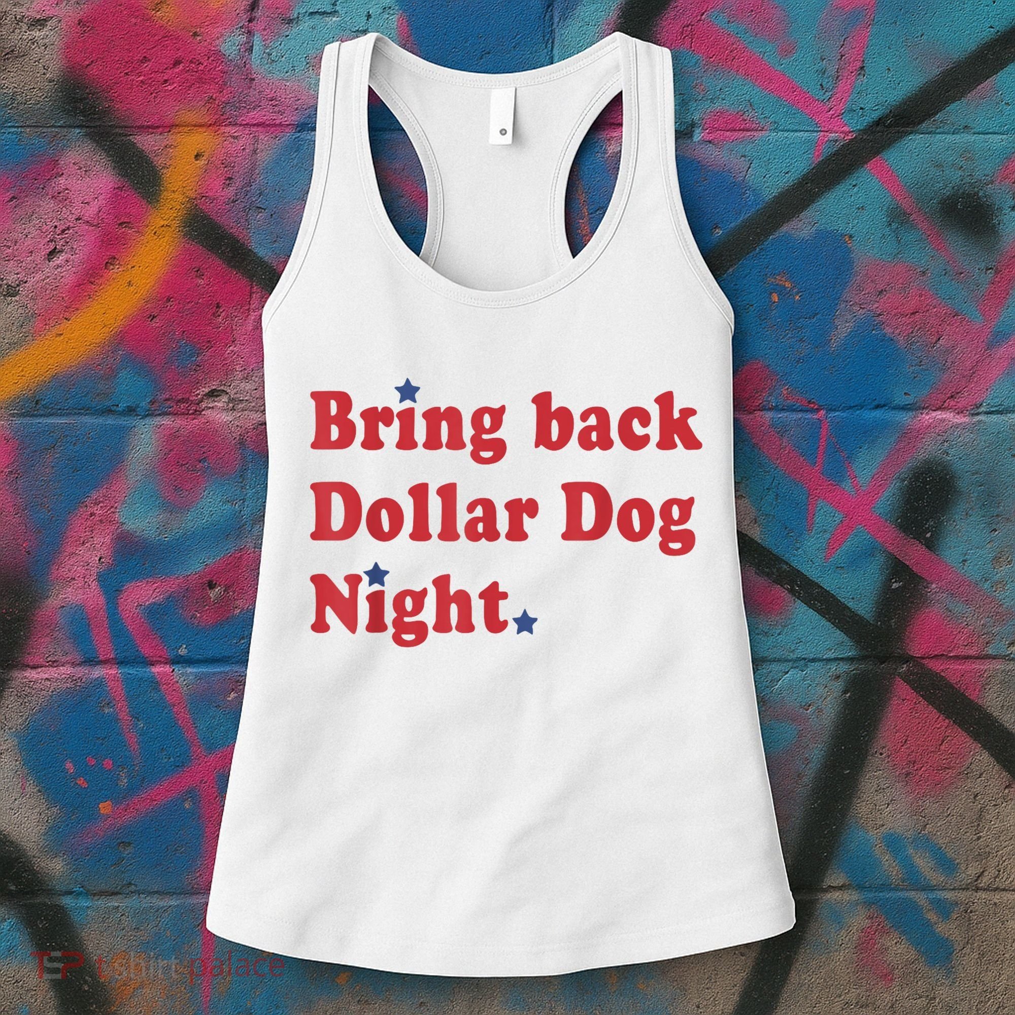 Bring Back Dollar Dog Night Stars Baseball Women's Tank Top