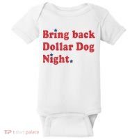 Bring Back Dollar Dog Night Stars Baseball Baby Bodysuit thumb 0