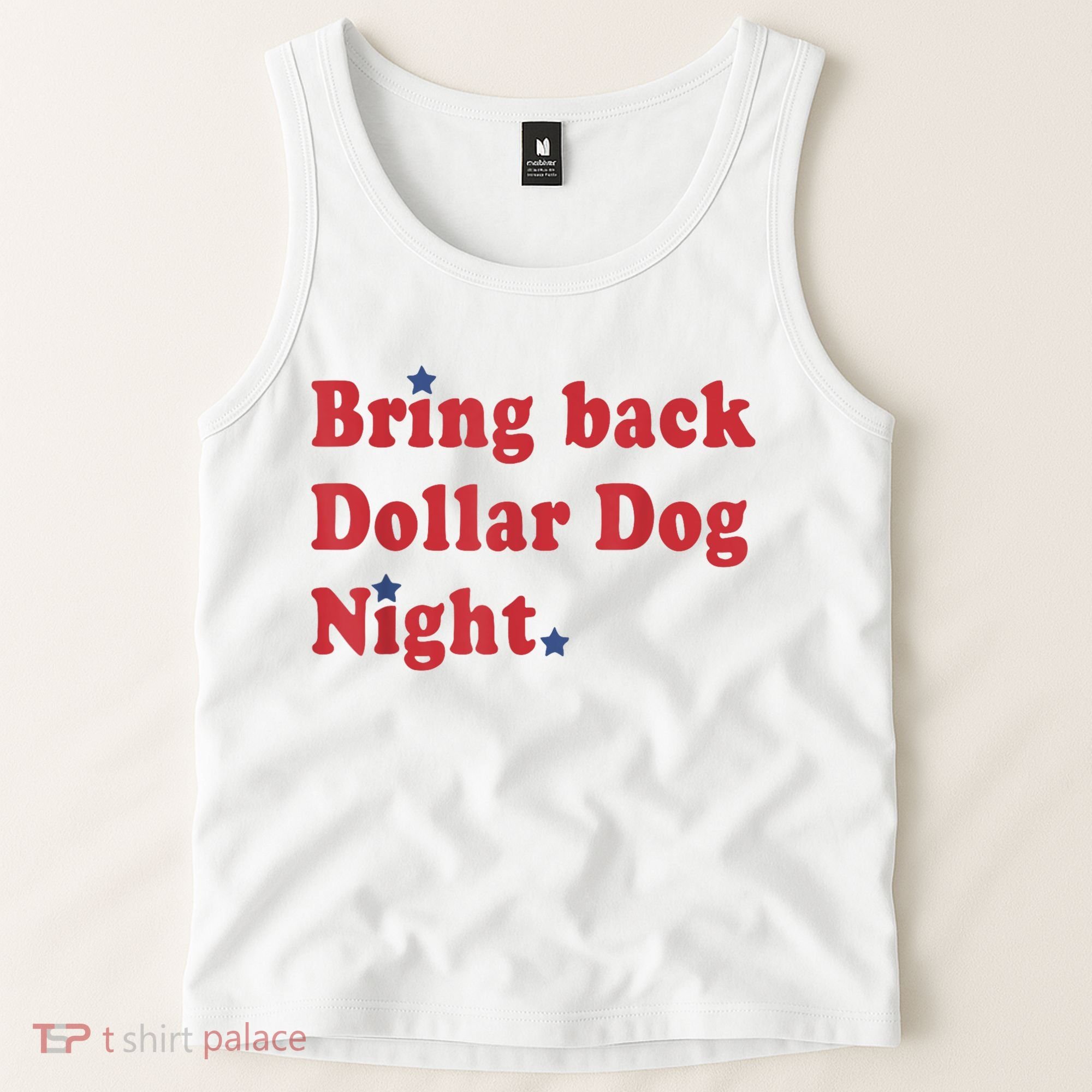 Bring Back Dollar Dog Night Stars Baseball Tank Top