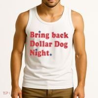 Bring Back Dollar Dog Night Stars Baseball Tank Top thumb 3