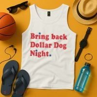 Bring Back Dollar Dog Night Stars Baseball Tank Top thumb 4