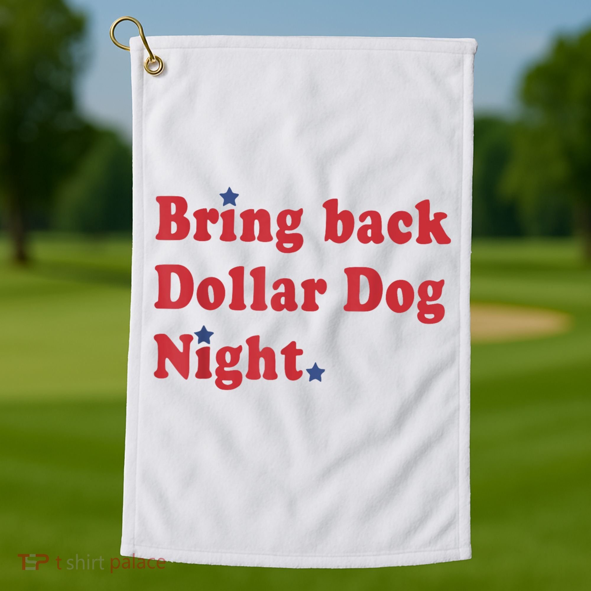 Bring Back Dollar Dog Night Stars Baseball Golf Towel