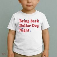 Bring Back Dollar Dog Night Stars Baseball Toddler T-Shirt thumb 2