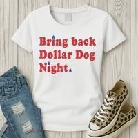 Bring Back Dollar Dog Night Stars Baseball Women's T-Shirt thumb 3