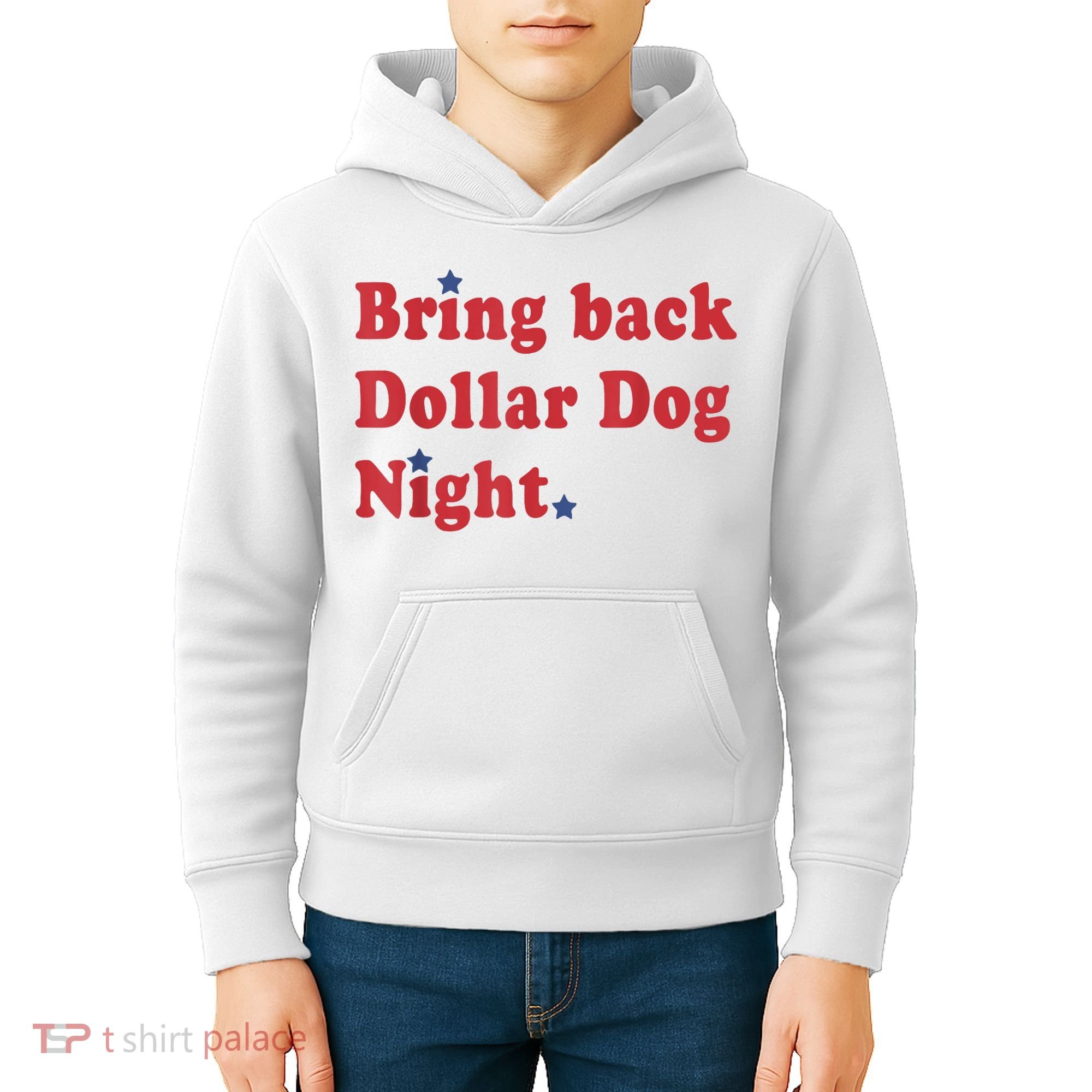 Bring Back Dollar Dog Night Stars Baseball Kids Hoodie
