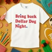 Bring Back Dollar Dog Night Stars Baseball Kids T-Shirt thumb 3