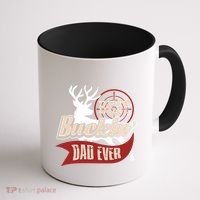 Best Buckin Dad Ever Hunting Gift Fathers Day Gift Idea Gift Coffee Mug thumb 1