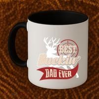 Best Buckin Dad Ever Hunting Gift Fathers Day Gift Idea Gift Coffee Mug thumb 2