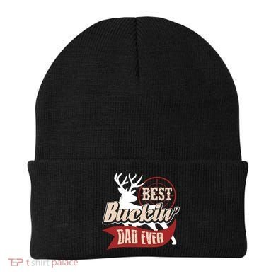 Best Buckin Dad Ever Hunting Gift Fathers Day Gift Idea Gift Beanie