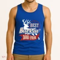 Best Buckin Dad Ever Hunting Gift Fathers Day Gift Idea Gift Tank Top thumb 3