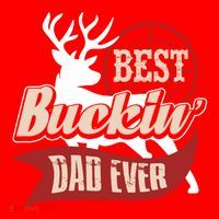 Best Buckin Dad Ever Hunting Gift Fathers Day Gift Idea Gift Santa Hat thumb 1