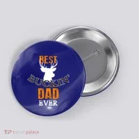 Best Buckin Dad Ever Gift Button thumb 0