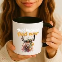 Best Buckin Dad Ever Gift Deer Hunters Gifgift Funny Gift Coffee Mug thumb 3