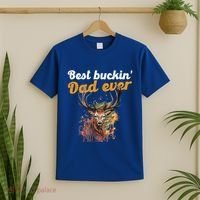 Best Buckin Dad Ever Gift Deer Hunters Gifgift Funny Gift T-Shirt thumb 2