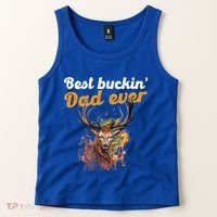 Best Buckin Dad Ever Gift Deer Hunters Gifgift Funny Gift Tank Top thumb 2