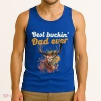 Best Buckin Dad Ever Gift Deer Hunters Gifgift Funny Gift Tank Top thumb 3