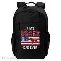 Best Boxer Dad Ever American Flag Dog Dad Backpack thumb 0