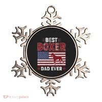 Best Boxer Dad Ever American Flag Dog Dad Ornament thumb 0