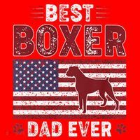 Best Boxer Dad Ever American Flag Dog Dad Santa Hat thumb 1