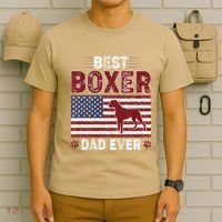 Best Boxer Dad Ever American Flag Dog Dad T-Shirt thumb 6