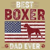 Best Boxer Dad Ever American Flag Dog Dad T-Shirt thumb 7