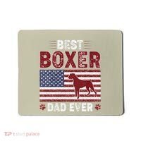 Best Boxer Dad Ever American Flag Dog Dad Mousepad thumb 0