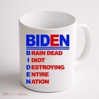 Biden Brain Dead Idiot Destroying Entire Nation Coffee Mug thumb 1