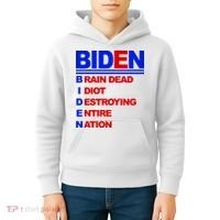 Biden Brain Dead Idiot Destroying Entire Nation Kids Hoodie thumb 4