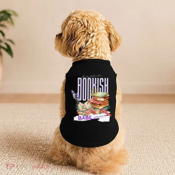 Bookish Babe Dark Romance Merch Funny Doggie Tank