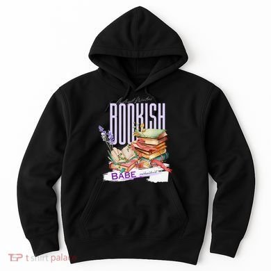 Bookish Babe Dark Romance Merch Funny Hoodie