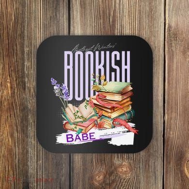 Bookish Babe Dark Romance Merch Funny Coaster