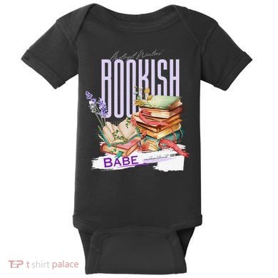 Bookish Babe Dark Romance Merch Funny Baby Bodysuit