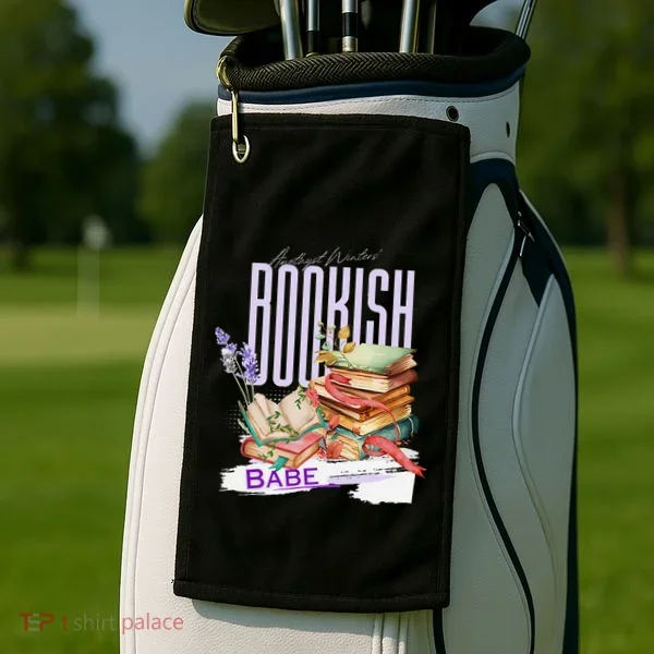 Bookish Babe Dark Romance Merch Funny Golf Towel