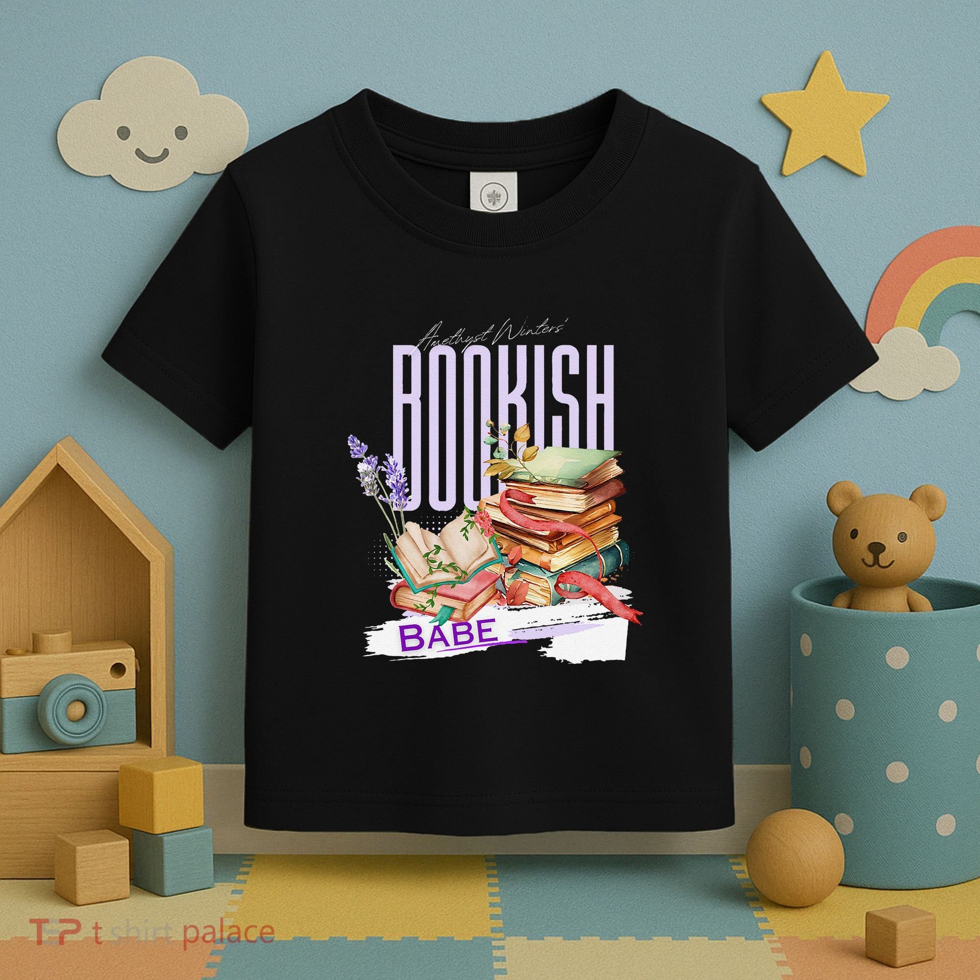 Bookish Babe Dark Romance Merch Funny Toddler T-Shirt